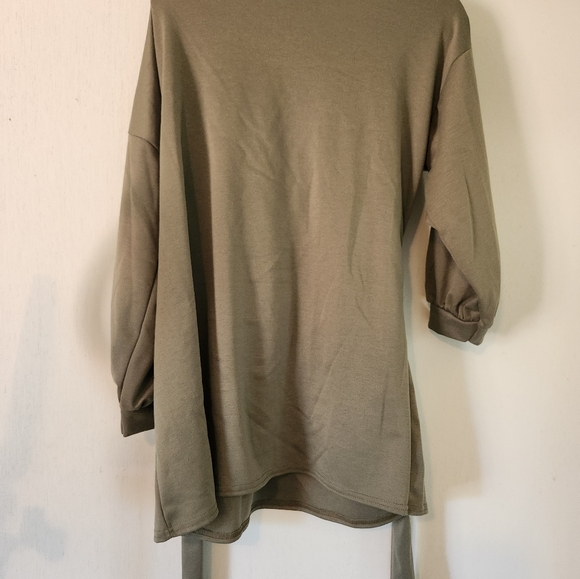 Green Baggy Mini Dress - Picture 5 of 5